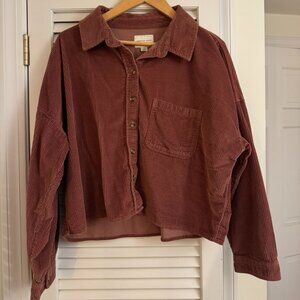 American Eagle Corduroy Crop Top, Size L